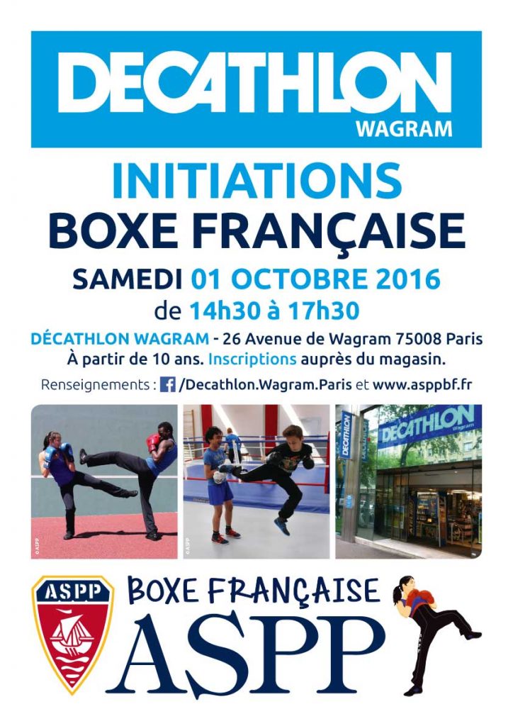 Décathlon Wagram initiation ASPP Boxe Française